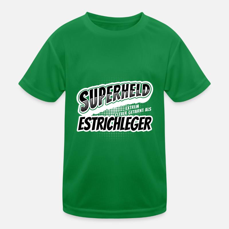Superheld, clever getarnt als Estrichleger Kinder Funktions-T-Shirt