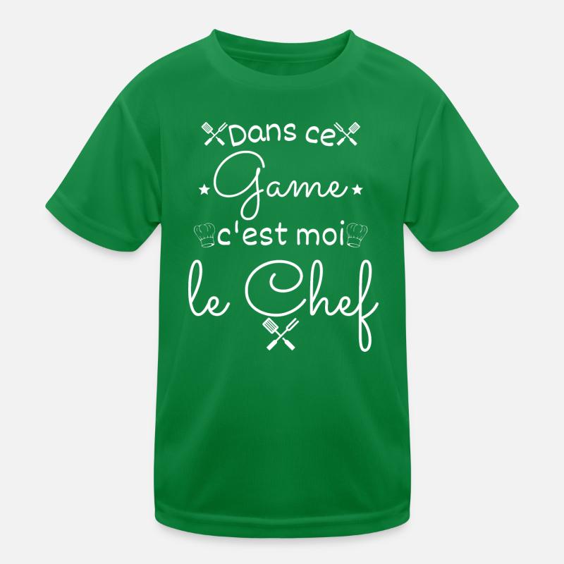 dans ce game c’est moi le chef cadeau anniversaire T-shirt sport Enfant