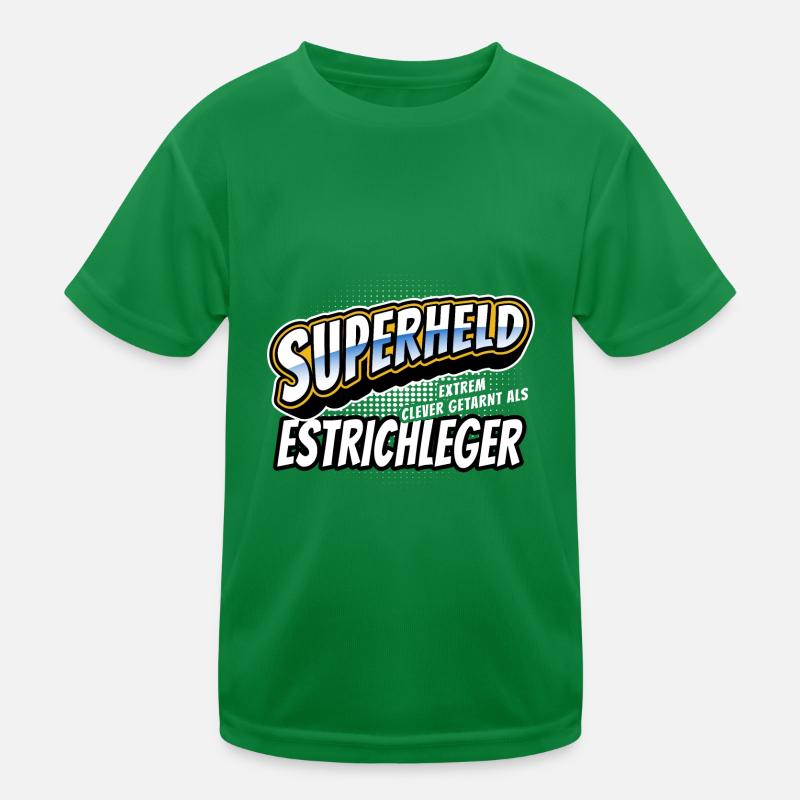 Superheld, clever getarnt als Estrichleger Kinder Funktions-T-Shirt