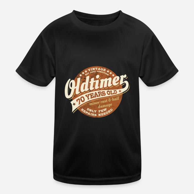 Vintage - Oldtimer - 70 years old - Geburtstag Kinder Funktions-T-Shirt
