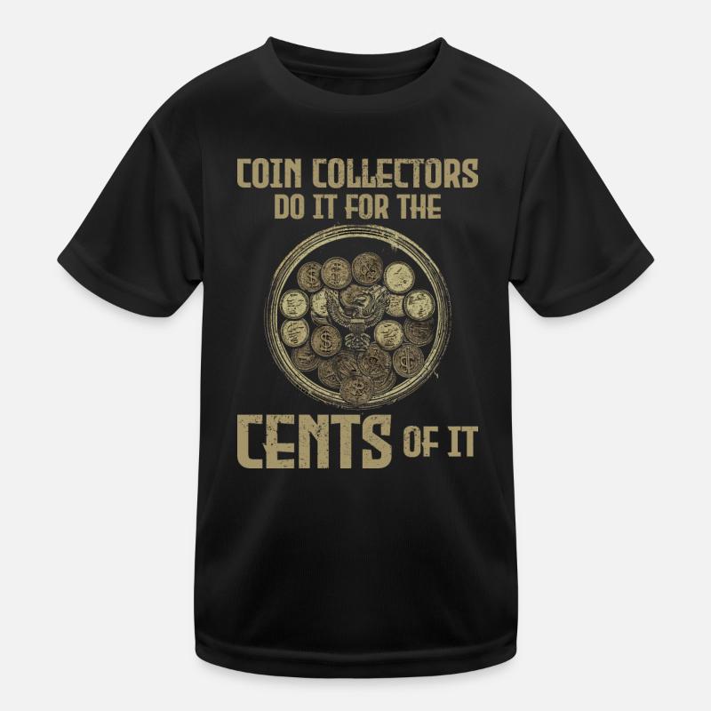 Numismatique de collection de pièces de monnaie T-shirt sport Enfant