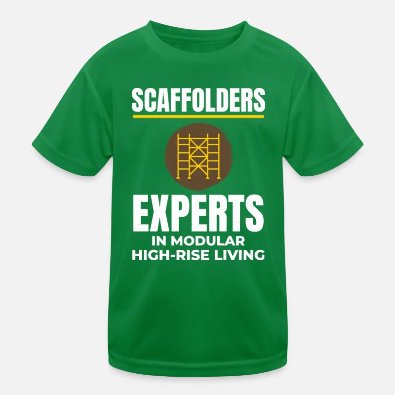 Plate-forme d’échafaudage d’échafaudage de constructeur d’échafaudages T-shirt sport Enfant