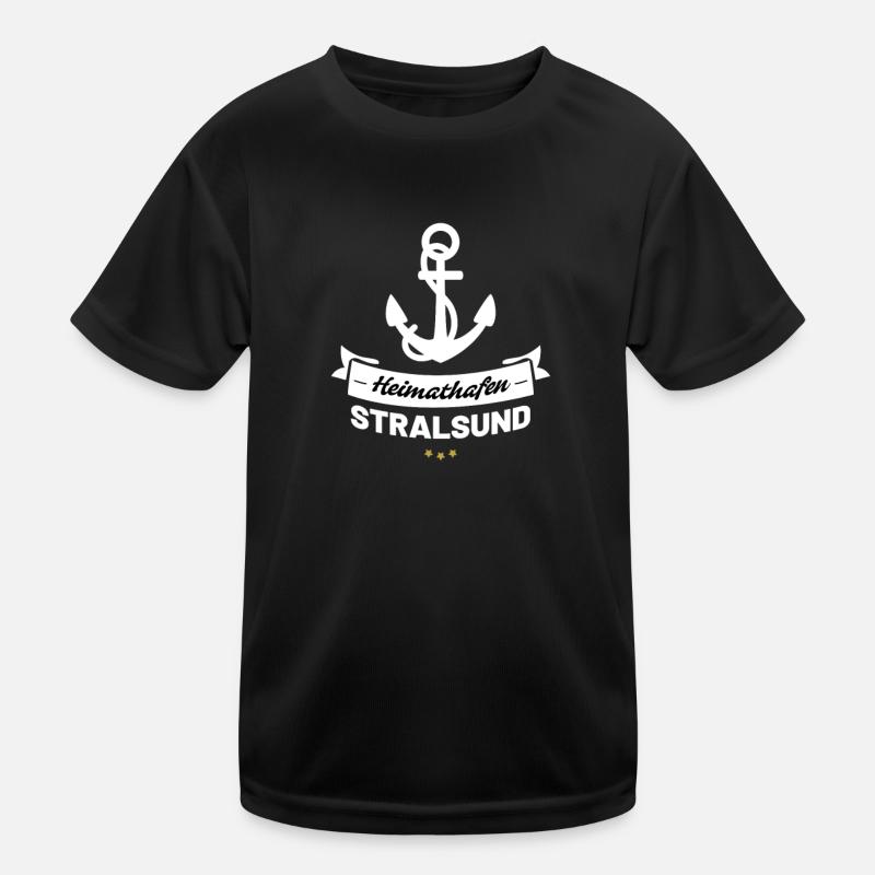 Heimathafen Stralsund Kinder Funktions-T-Shirt