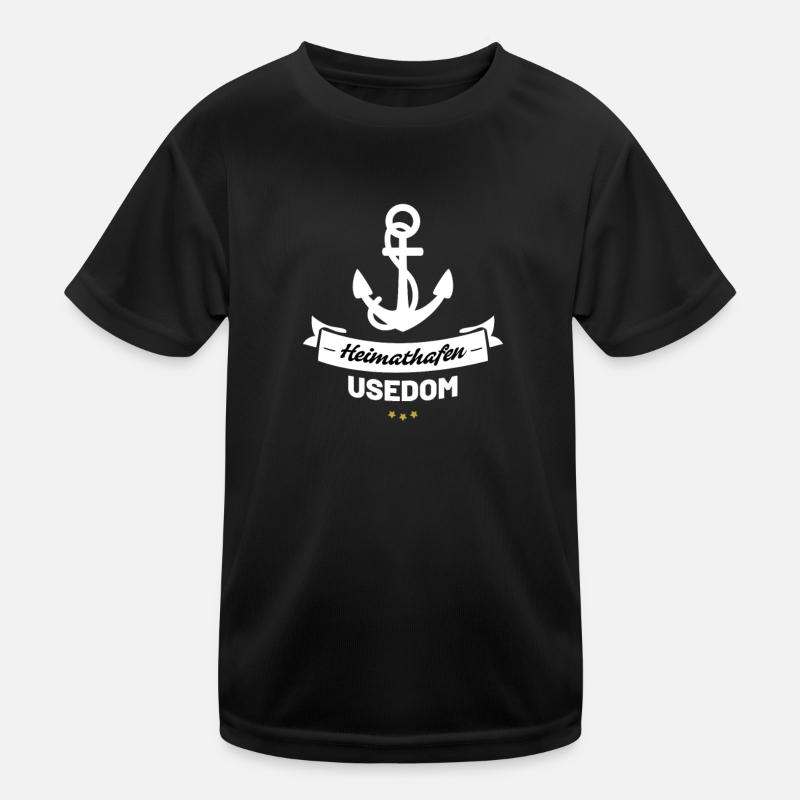 Heimathafen Usedom Kinder Funktions-T-Shirt