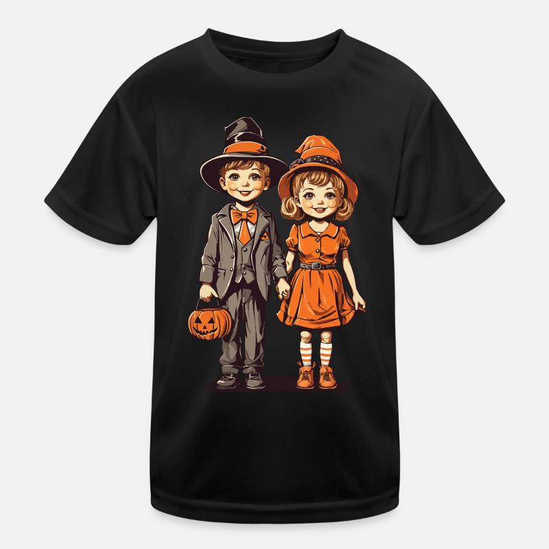 Retro Halloween Trick or Treat Kinder Design Kinder Funktions-T-Shirt