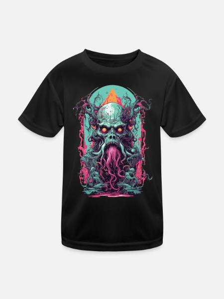 Underworld démons occulte horreur gothique Design - T-shirt sport Enfant - noir - Devant