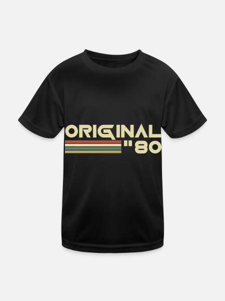 1980 - Kids Functional T-Shirt - black - Front