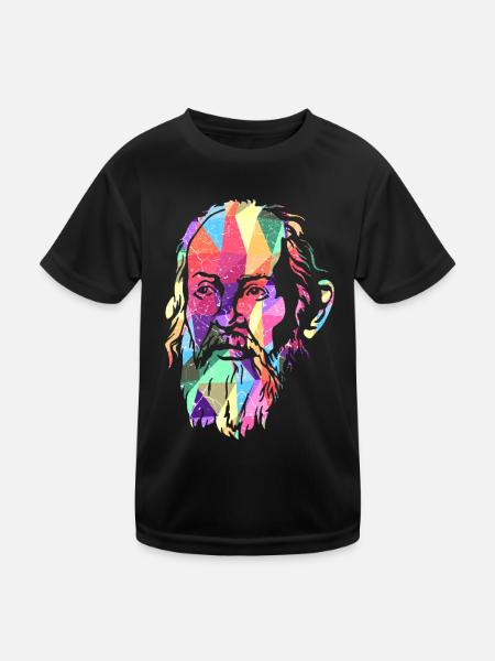 Galileo Galilei - Kinder Funktions-T-Shirt - Schwarz - Vorne