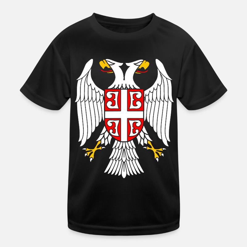 Serbischer Adler Kinder Funktions-T-Shirt