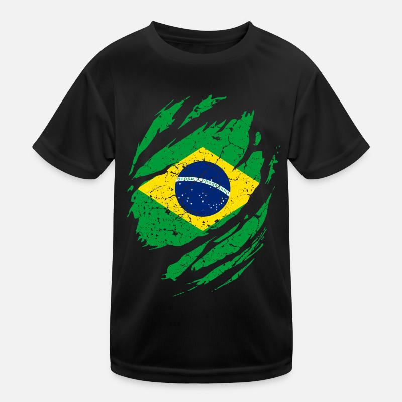 Le drapeau du Brésil T-shirt sport Enfant