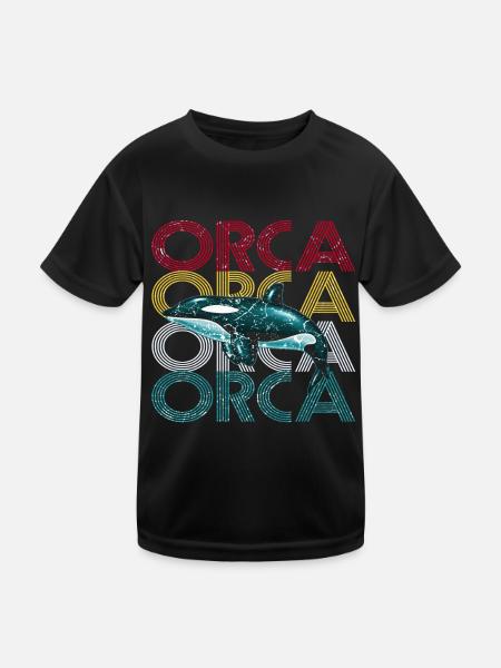 killer whale - Kids Functional T-Shirt - black - Front