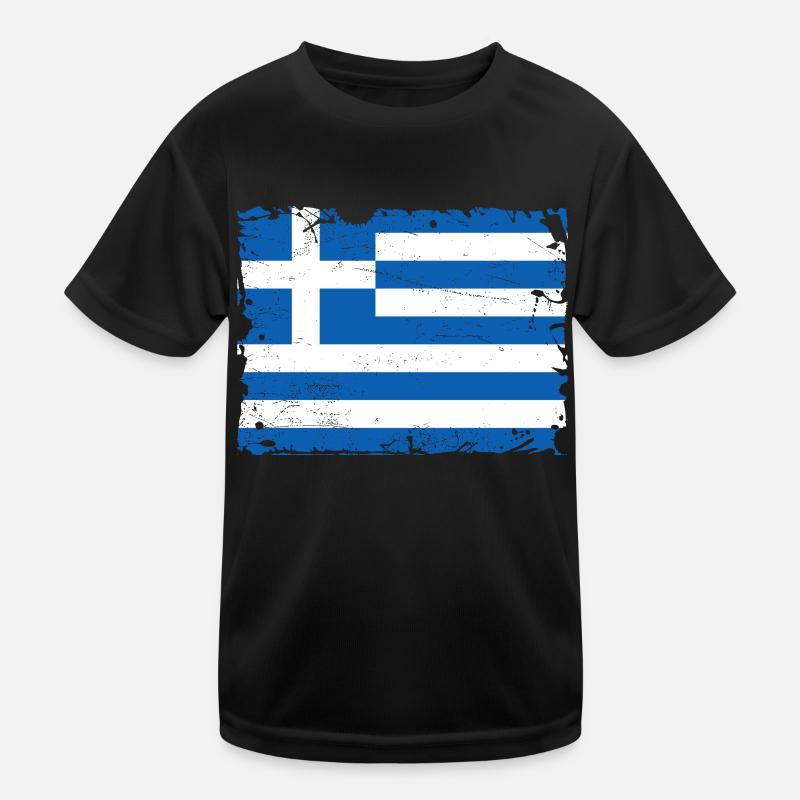 Grèce Pavillon T-shirt sport Enfant