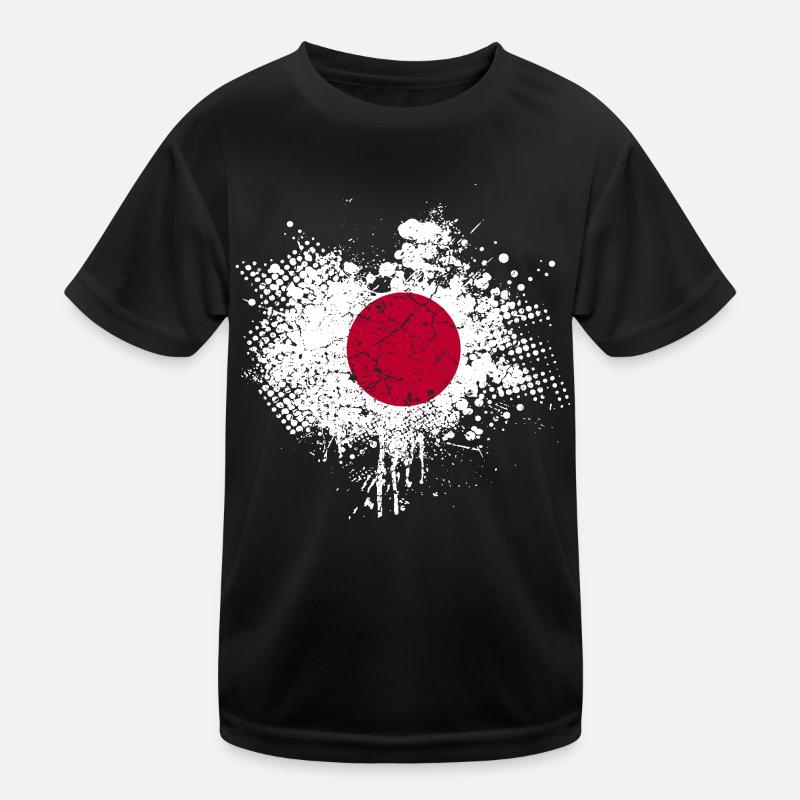 Japan Flagge Kinder Funktions-T-Shirt