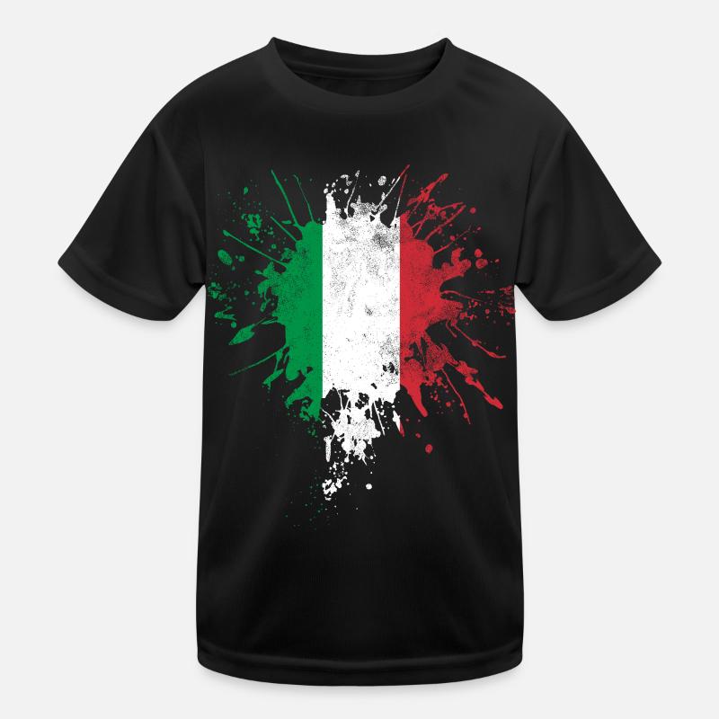 Italien Flagge Kinder Funktions-T-Shirt