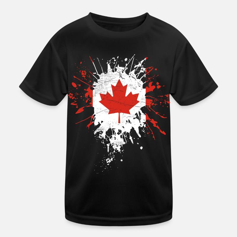 Drapeau du Canada T-shirt sport Enfant
