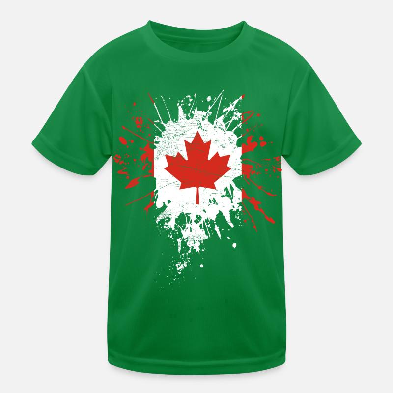 Canada Flag Kids Functional T-Shirt