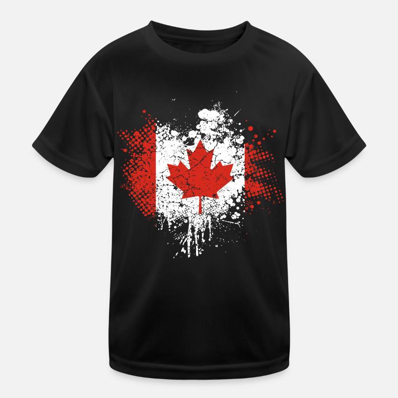 Canada Flag Kids Functional T-Shirt