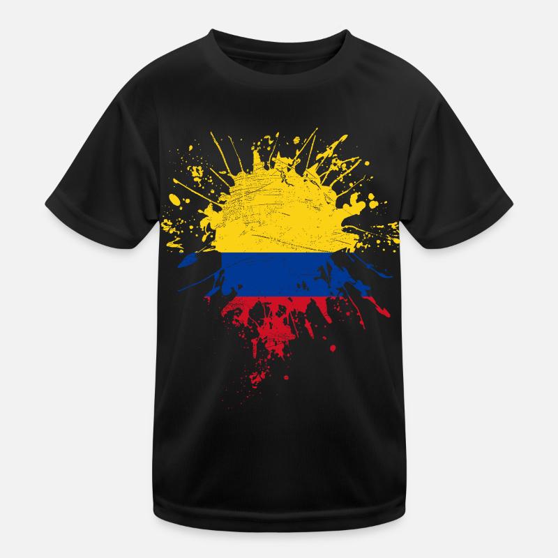 Kolumbien Flagge Kinder Funktions-T-Shirt