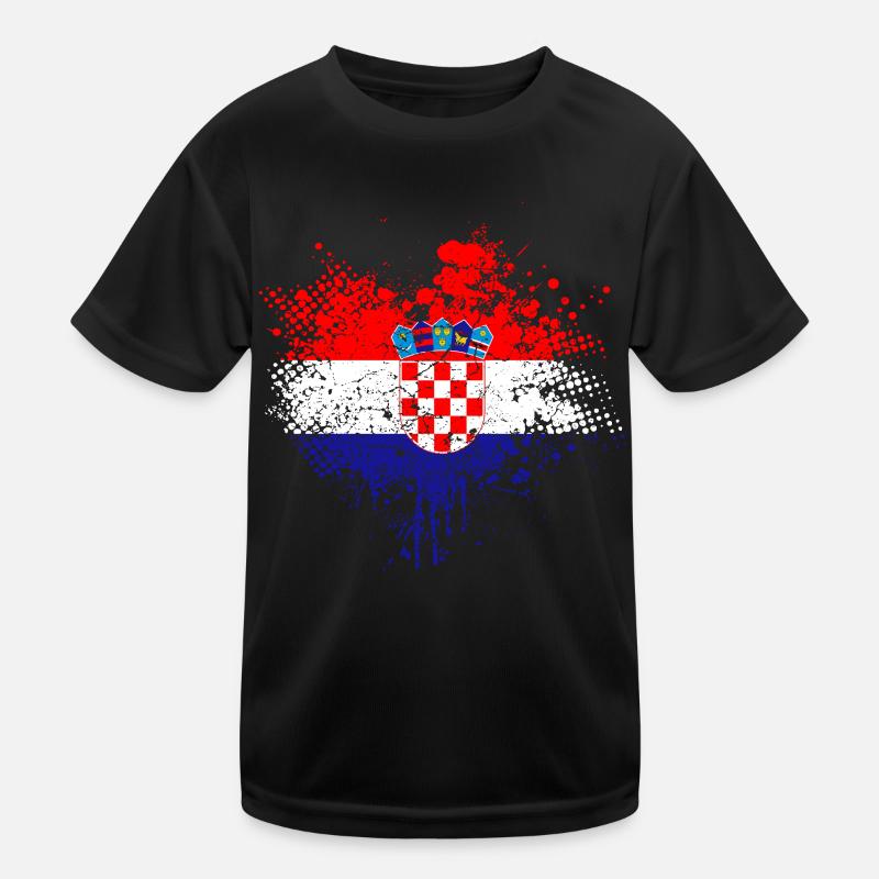 Croatie Drapeau T-shirt sport Enfant