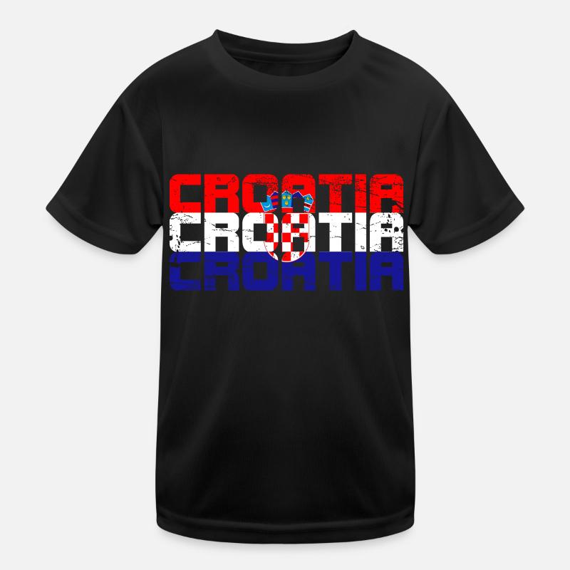 Croatia Kids Functional T-Shirt