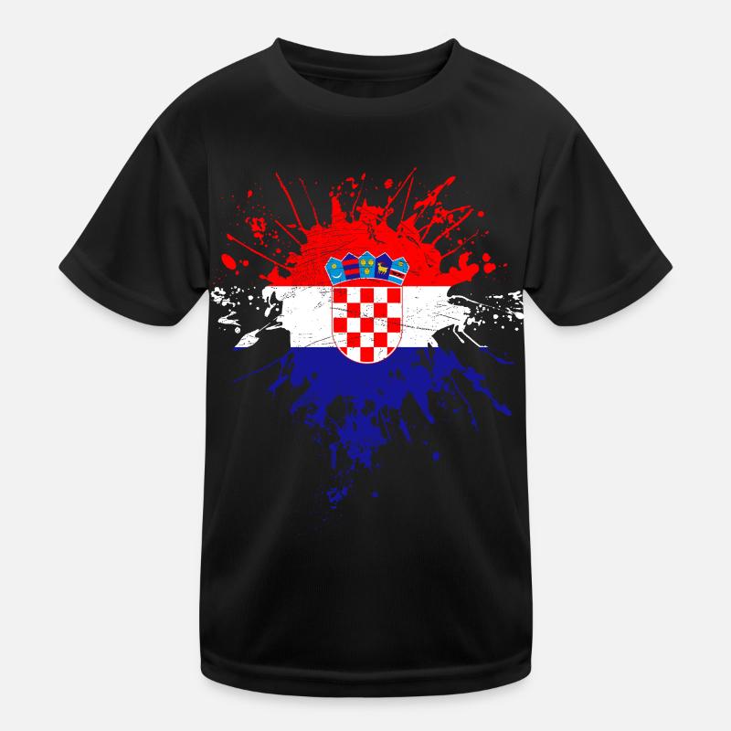 Croatie Drapeau T-shirt sport Enfant
