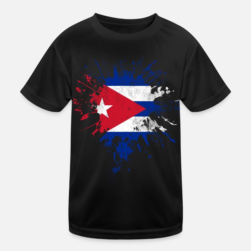 Drapeau de Cuba T-shirt sport Enfant