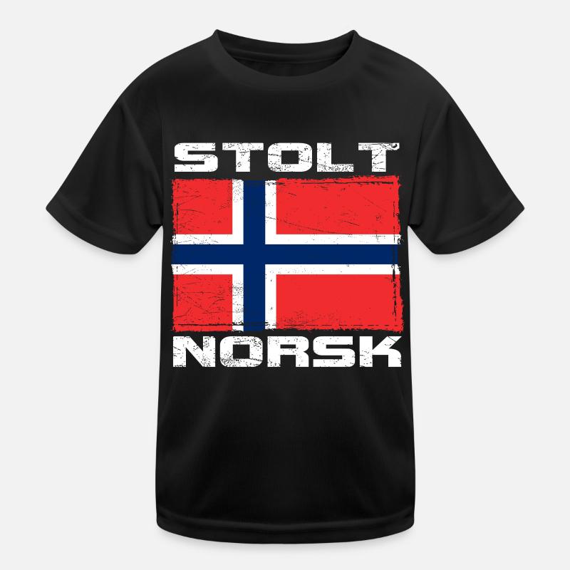 Proud Norwegian - Norwegian Kids Functional T-Shirt