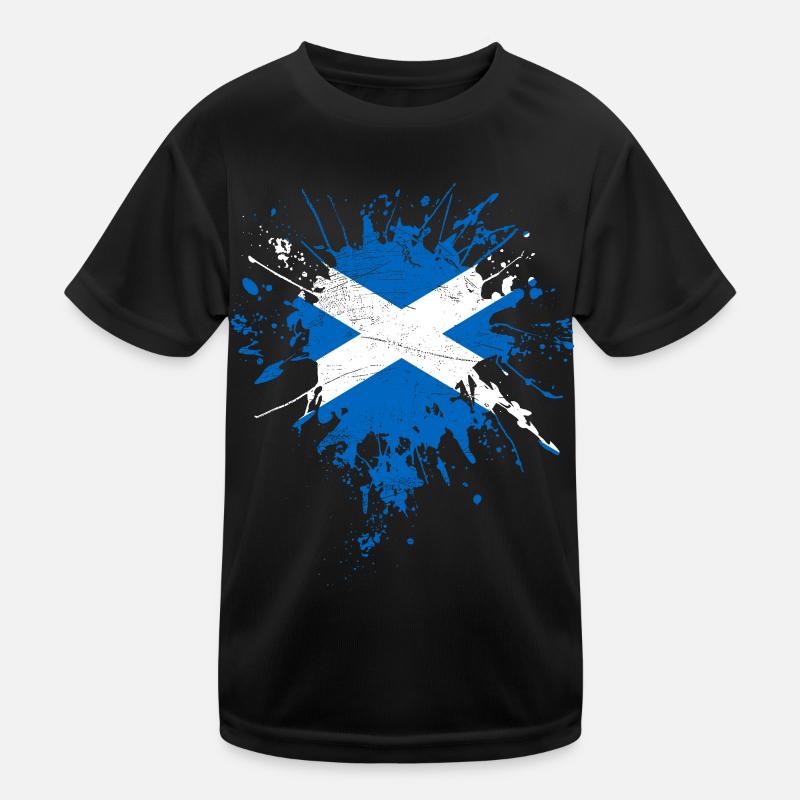Schottland Flagge Kinder Funktions-T-Shirt