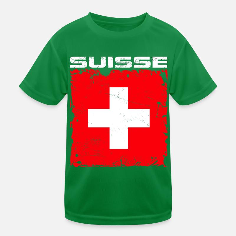 Suisse Fan T-shirt sport Enfant