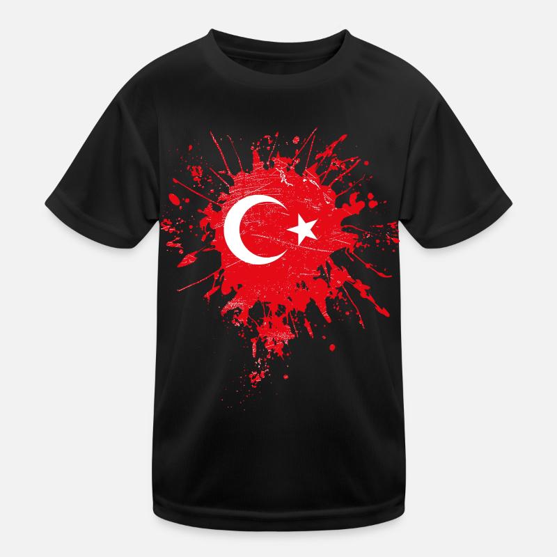 Türkei Flagge Kinder Funktions-T-Shirt
