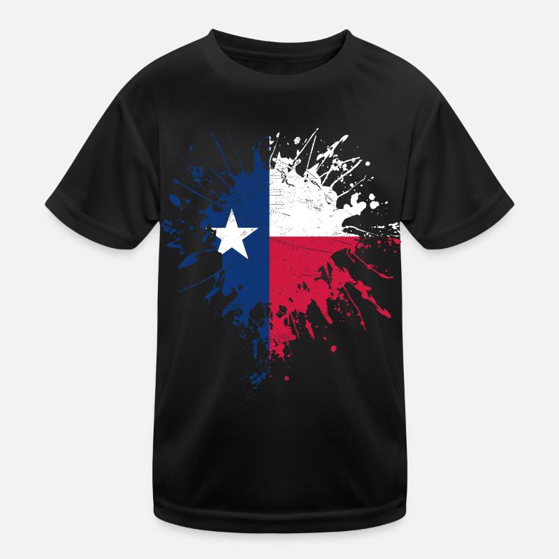 Texas Flagge Kinder Funktions-T-Shirt