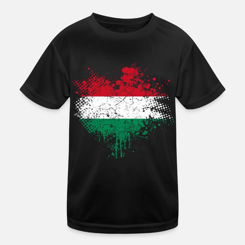 Drapeau de la Hongrie T-shirt sport Enfant