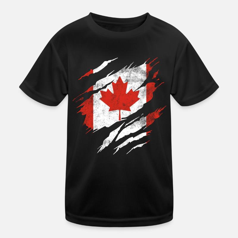 Drapeau du Canada T-shirt sport Enfant