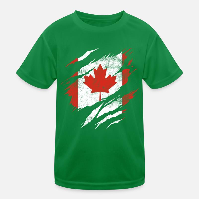 Drapeau du Canada T-shirt sport Enfant