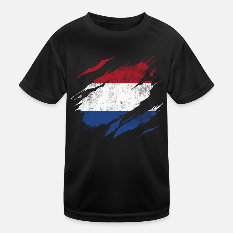 Pays-Bas Pavillon T-shirt sport Enfant