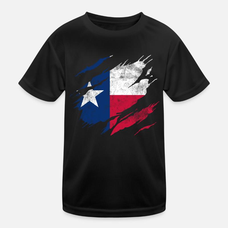 Drapeau du Texas T-shirt sport Enfant