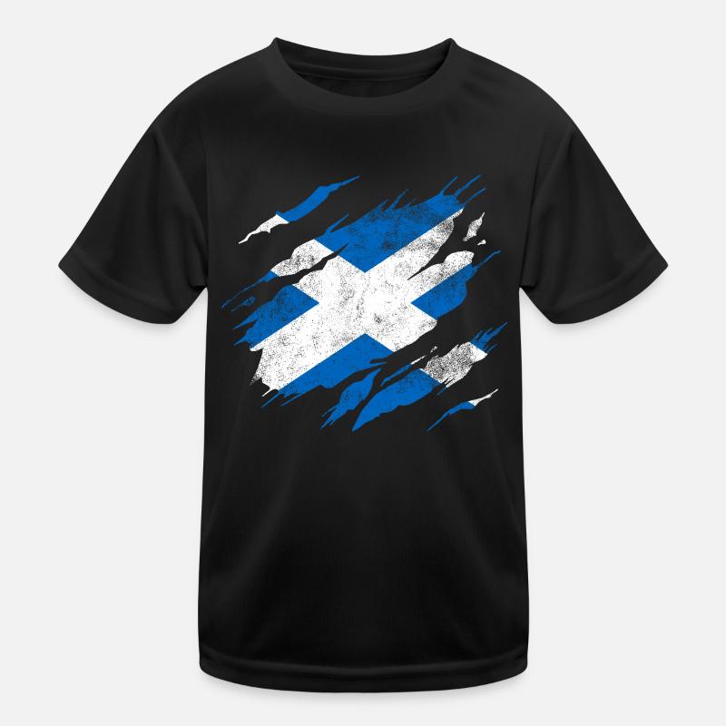Schottland Flagge Kinder Funktions-T-Shirt