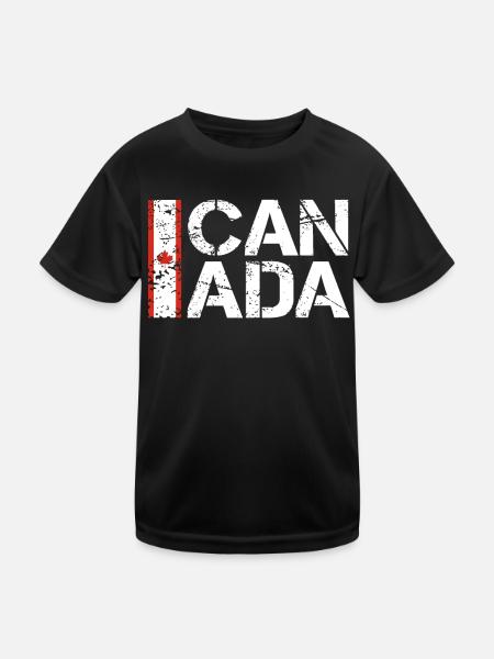 Canada - T-shirt sport Enfant - noir - Devant
