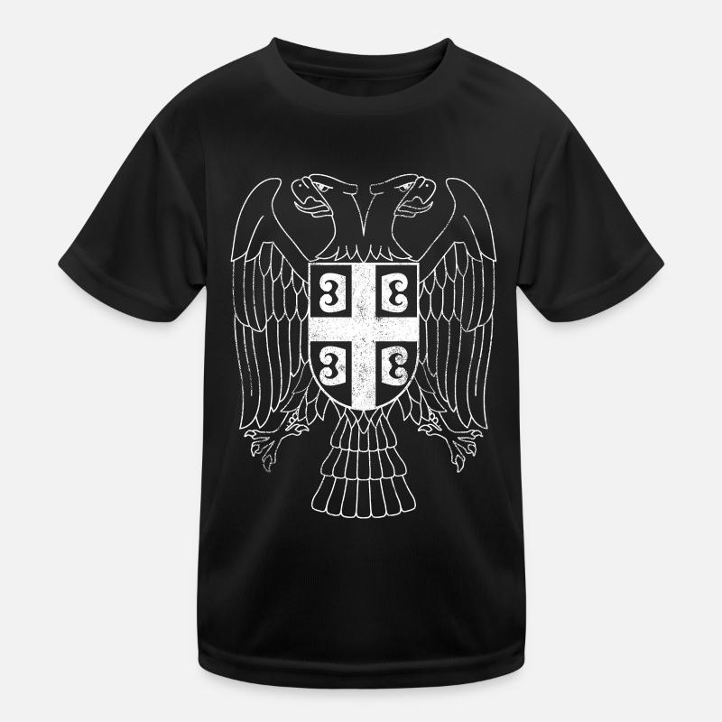 Serbien Adler Wappen Kinder Funktions-T-Shirt