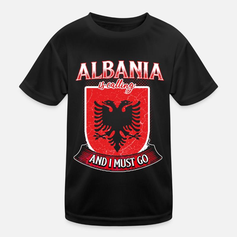 Albania Kids Functional T-Shirt