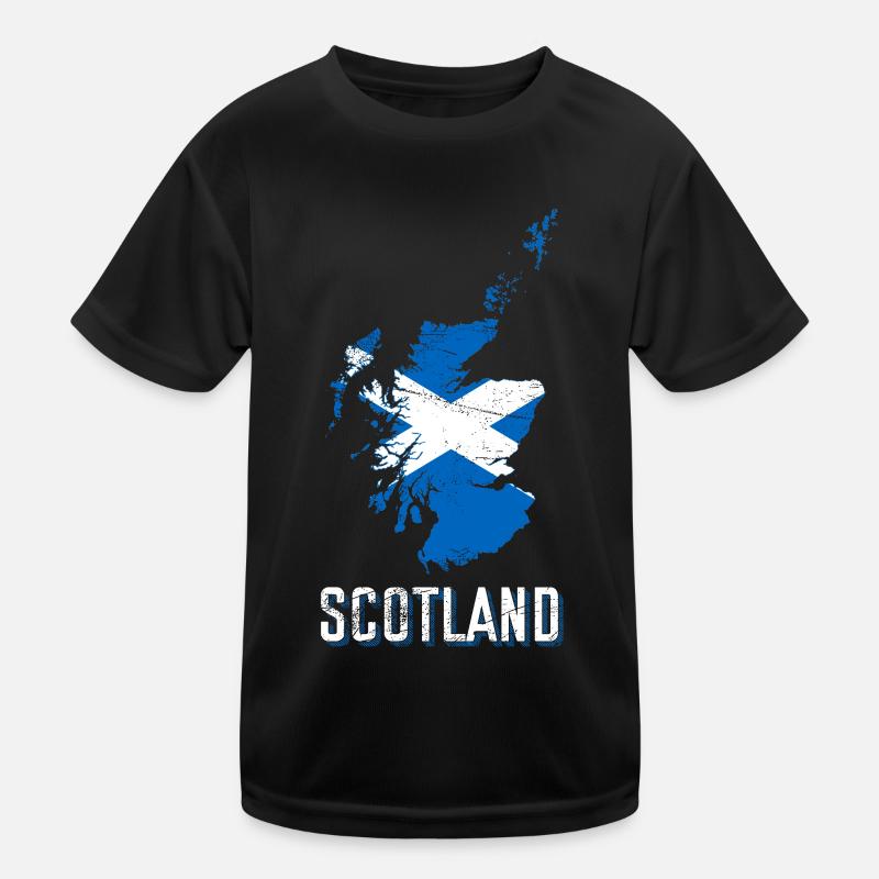 Ecosse Drapeau Géographie T-shirt sport Enfant