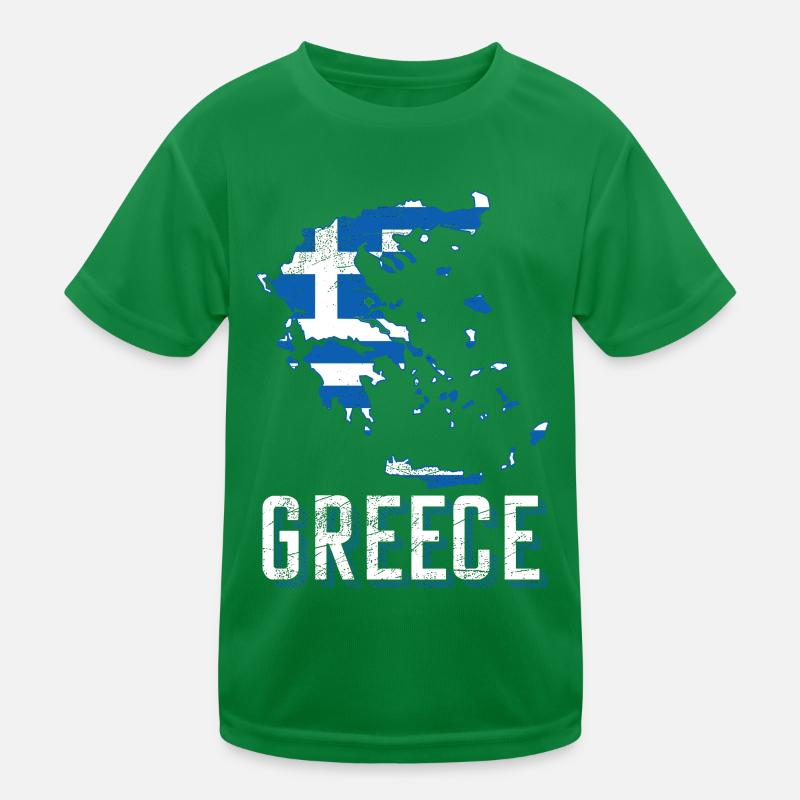 Grèce Fan T-shirt sport Enfant