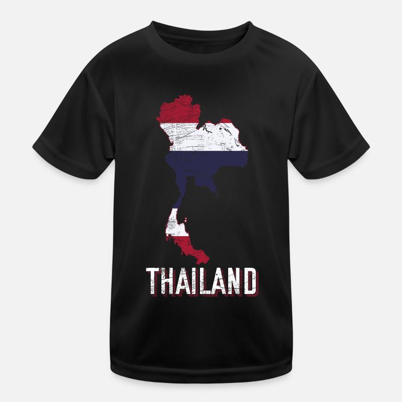 Thailand Fan Kinder Funktions-T-Shirt