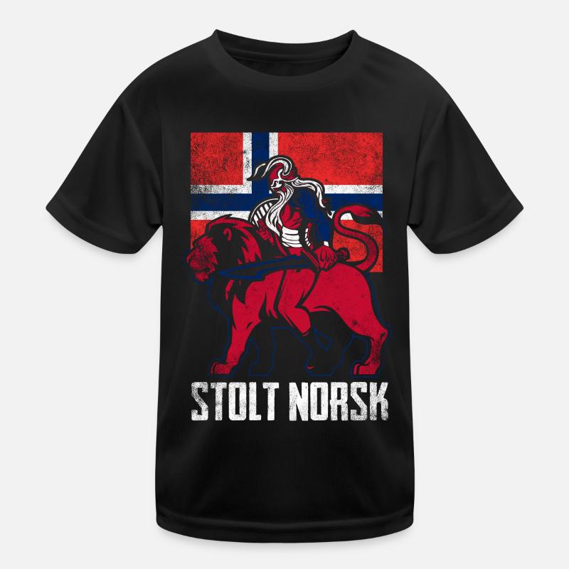 Proud Norwegian Kids Functional T-Shirt