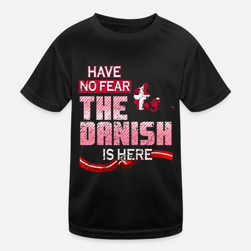 Lustiger Däne Kinder Funktions-T-Shirt