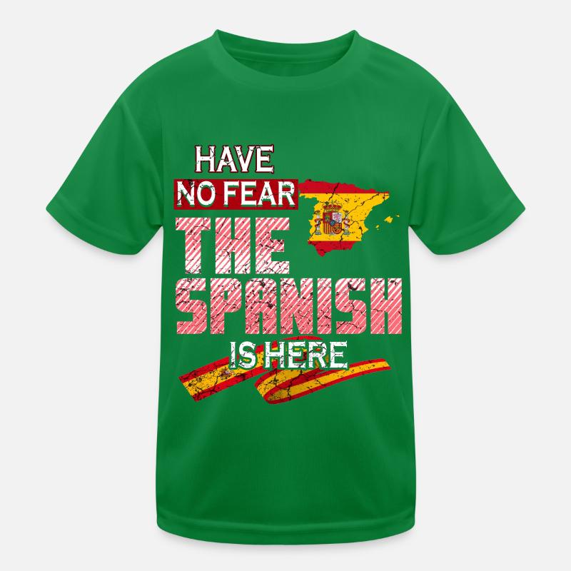 Lustiger Spanier Kinder Funktions-T-Shirt