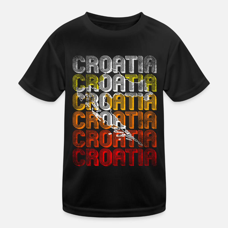 Croatia Kids Functional T-Shirt