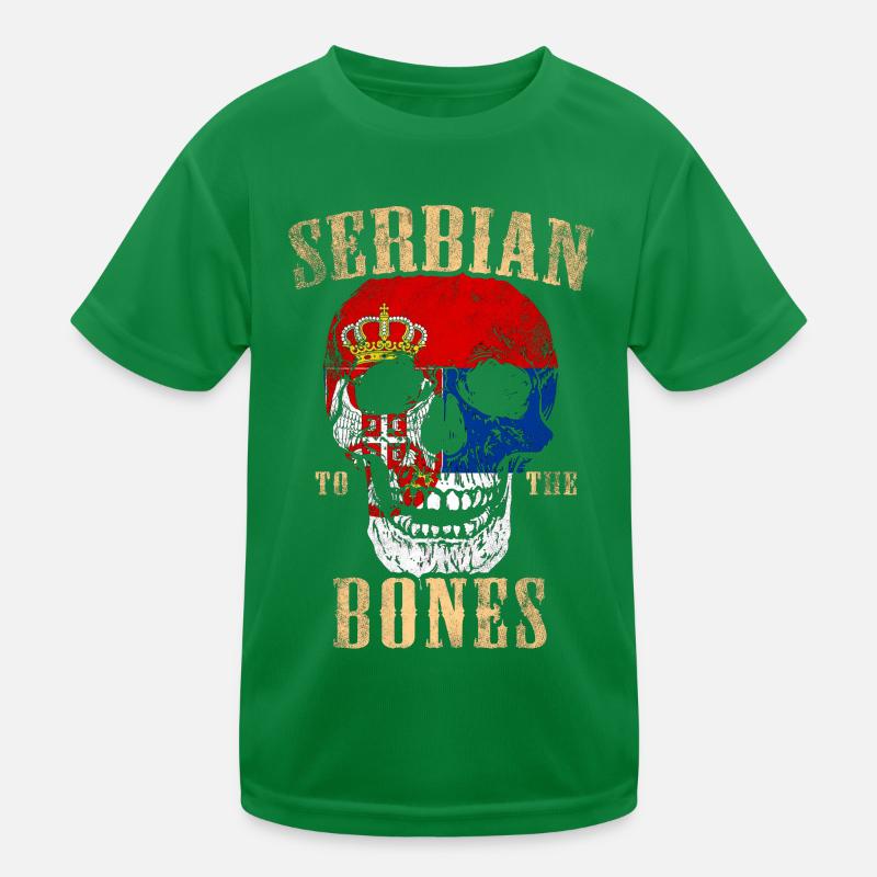 Serbian to the bone Kids Functional T-Shirt