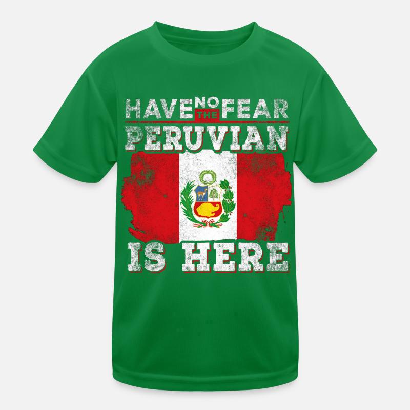 Lustiger Peruaner Kinder Funktions-T-Shirt