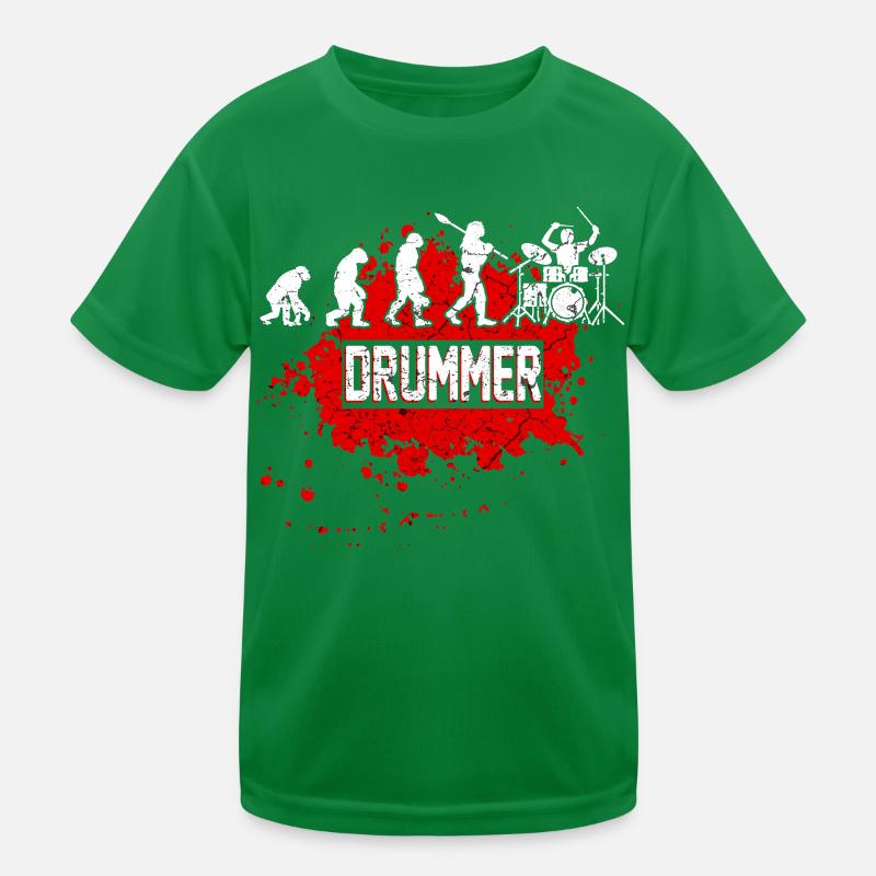 drummer Kids Functional T-Shirt
